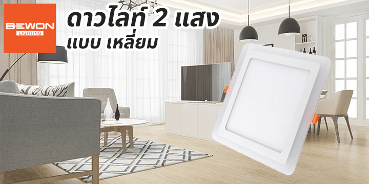 head_ดาวน์ไลท์-2แสง-เหลี่ยม ดาวน์ไลท์-2แสง-เหลี่ยม