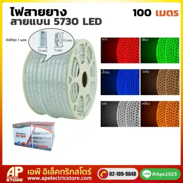 ไฟสายยางท่อแบน 5730 100 เมตร