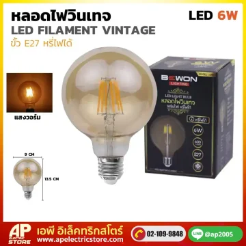 หลอดไฟวินเทจ G95 Dimmer (6วัตต์)