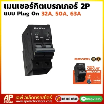 เมนเซอร์กิตเบรกเกอร์ 2P (Plug On)